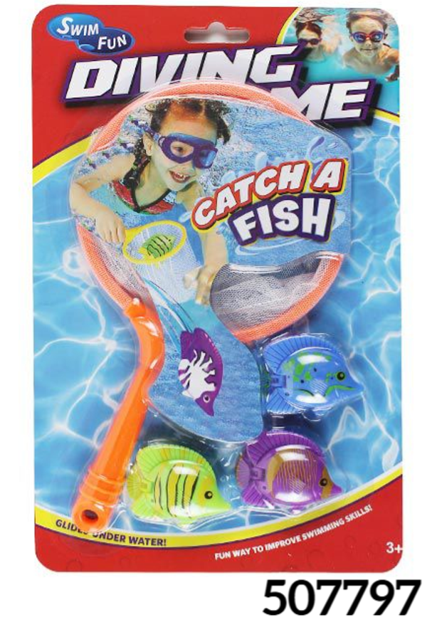 JUEGO BUCEO PESCA PECES BLISTER 29x19cm