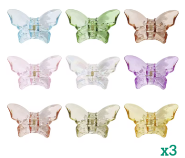 PINZAS PELO MARIPOSA 3ud BLISTER (12)