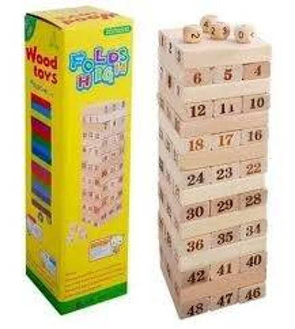 TORRE JENGA MADERA 30cm