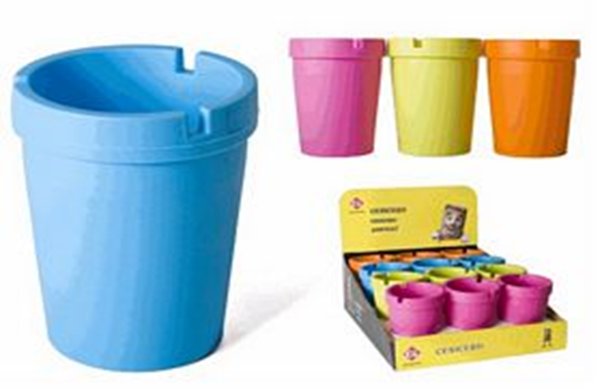 CENICERO PVC ANTIHUMO COLORES (12)