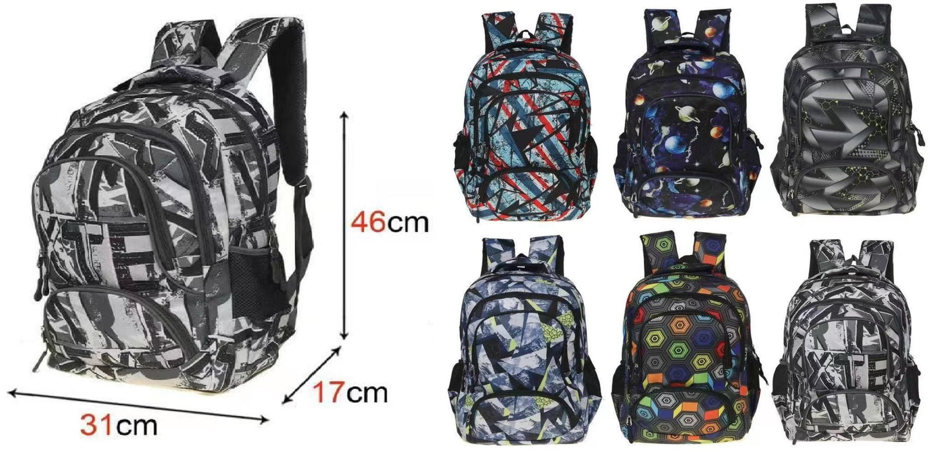 MOCHILA JUVENIL 4CREMALLERAS