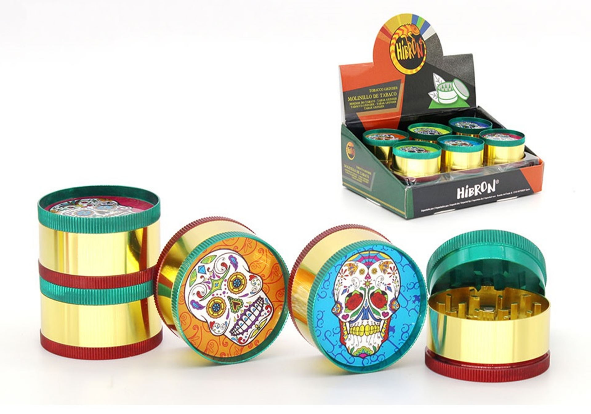 GRINDER TABACO METAL HIBRON