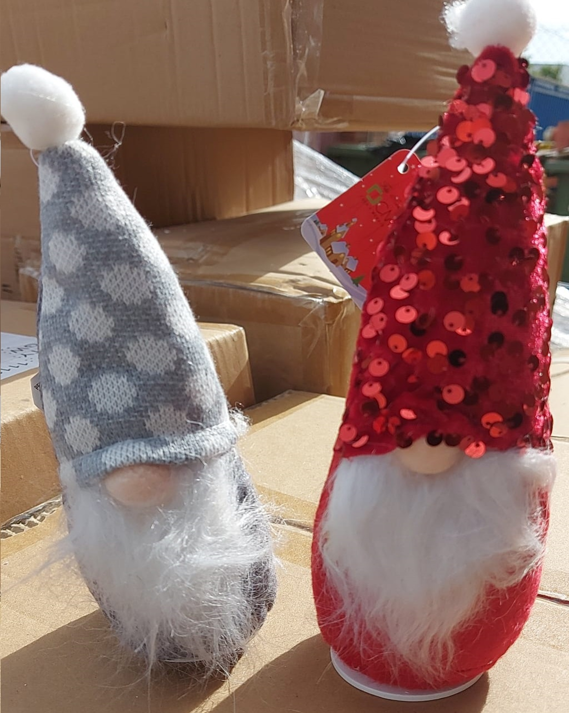 FIGURA DUENDE LENTEJUELAS NAVIDAD