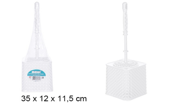 ESCOBILLERO WC RATTAN BLANCO