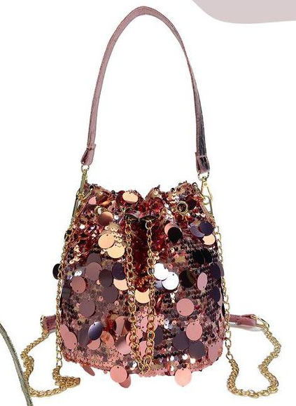BOLSO BOMBONERA LENTEJUELAS 18x20cm