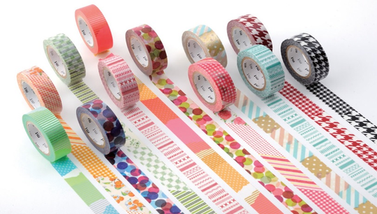 CINTA ADHESIVA WASHITAPE SURTIDA