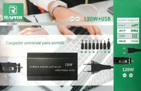 CARGADOR UNIVERSAL ORDENADOR PORTATIL