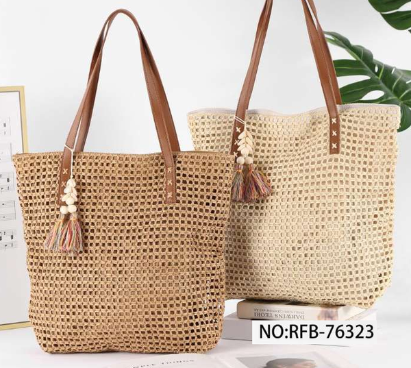 BOLSO PLAYA PALMA MATERIAL 42x40cm