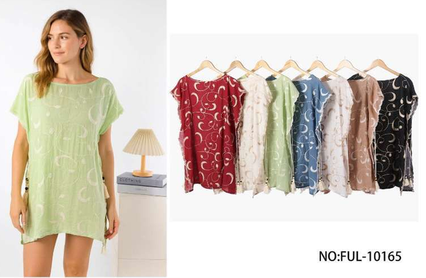 PLAYERA CORTA DECORADA SURTIDA