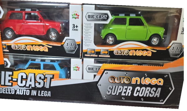 COCHE METAL ESCALA 1:32 ABRE PUERTAS MILE