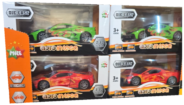 COCHE METAL ESCALA 1:32 ABRE PUERTAS MILE