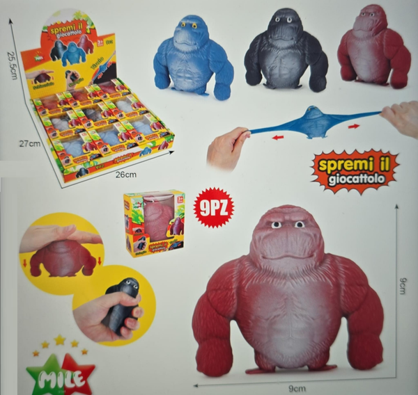 SQUISHY ESTIRABLE GORILA CAJA (9)