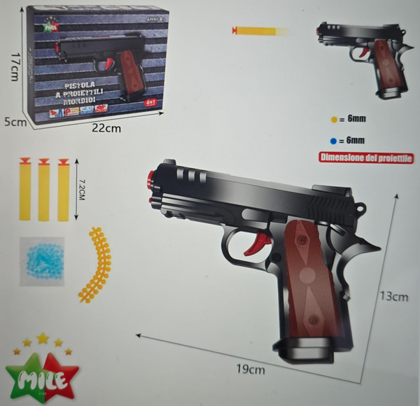 PISTOLA MULTI MUNICION MILE CAJA