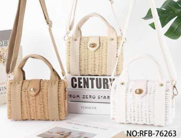 BOLSO MALETA RATTAN RIGIDO 20x13cm