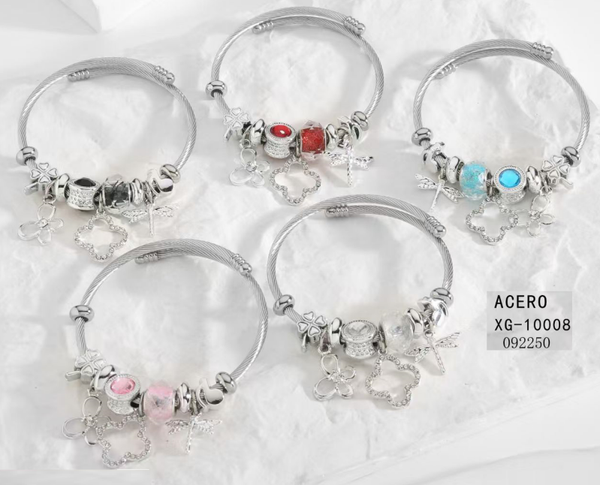 PULSERA ACERO TIPO PANDORA