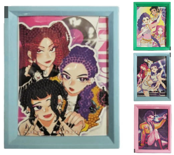 CUADRO DIAMANTES K-POP DEMON HUNTERS 14x18cm