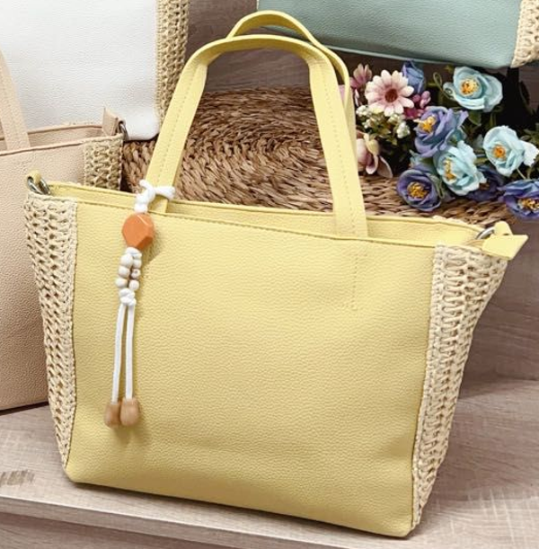 -BOLSO CUADRADO BITONO 36x32cm