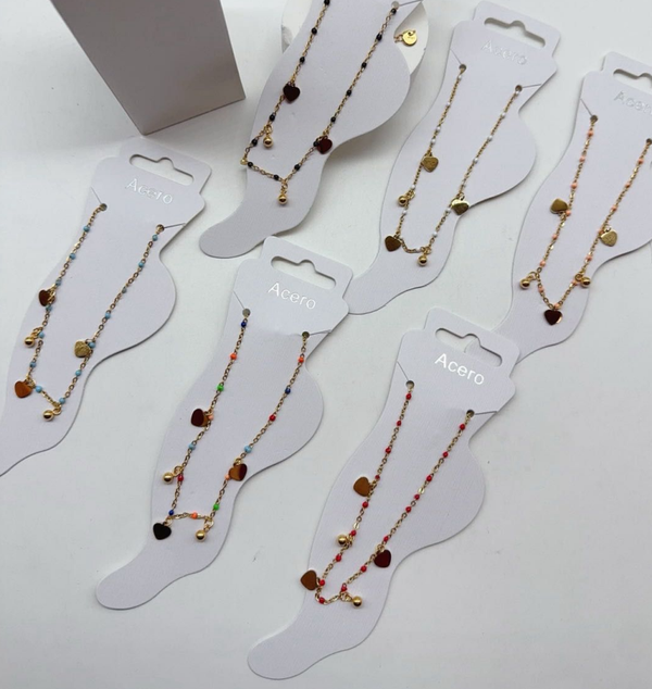 PULSERA TOBILLERA BISUTERIA