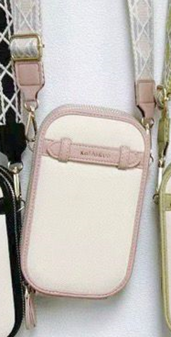 BOLSO PORTA MOVIL CINTA DECORADA 18x11cm