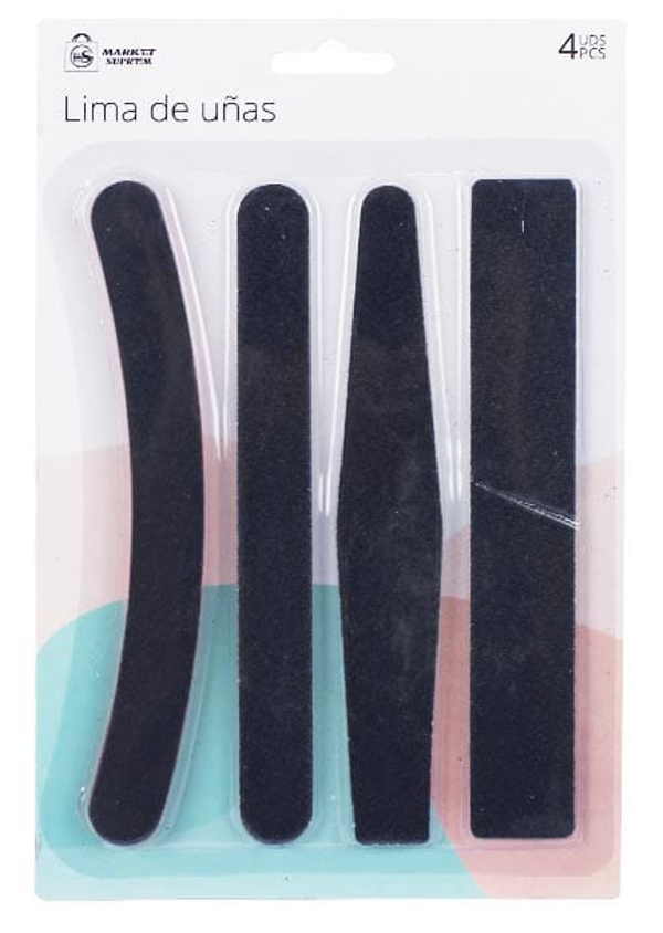 LIMAS UÑAS GRUESAS 4ud BLISTER