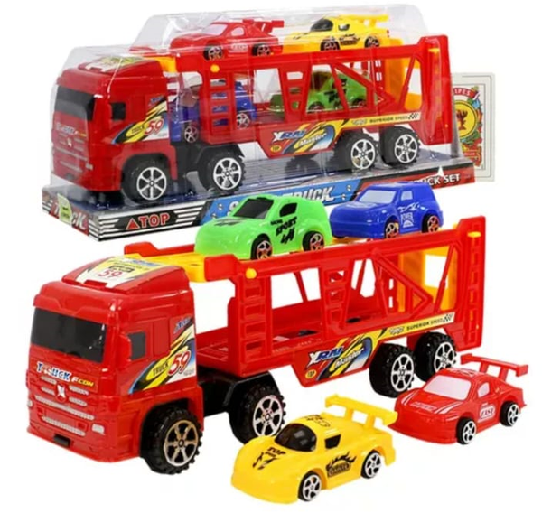 CAMION PORTA COCHES BURBUJA 36cm