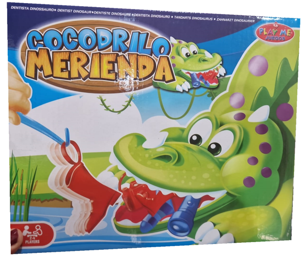 JUEGO SACA COMIDA COCODRILO 35x25cm