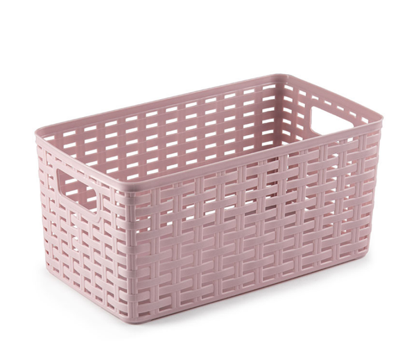 CESTA PLASTICO RATTAN N1 28x15x13cm