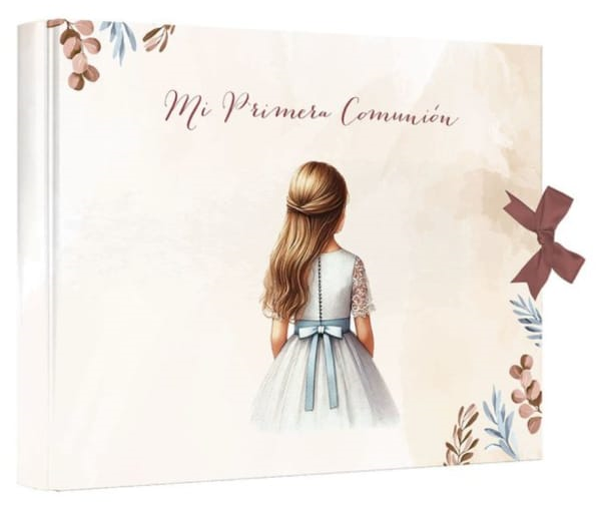 LIBRO FIRMAS COMUNION LAZO NIÑA