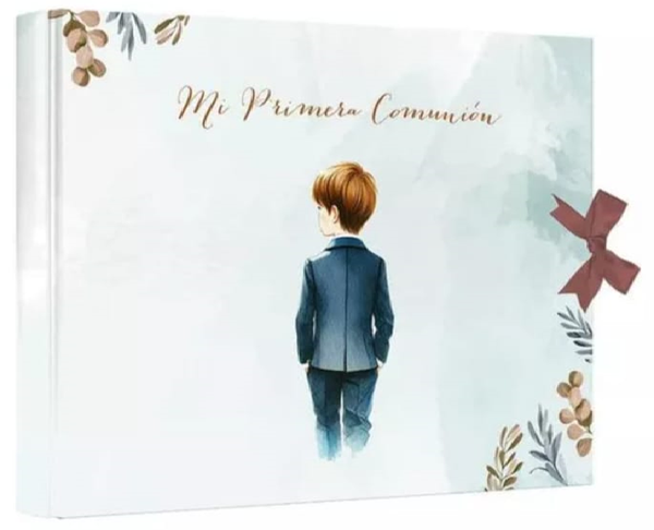 LIBRO FIRMAS COMUNION LAZO NIÑO