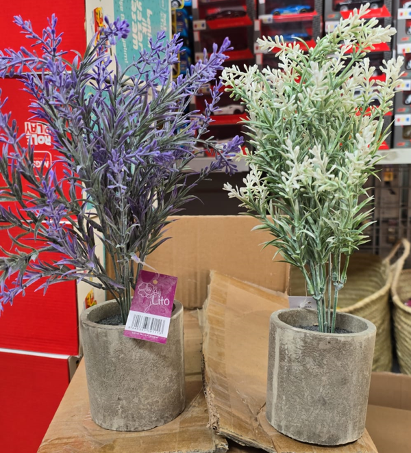 MACETA ARTIFICIAL LAVANDA 31cm