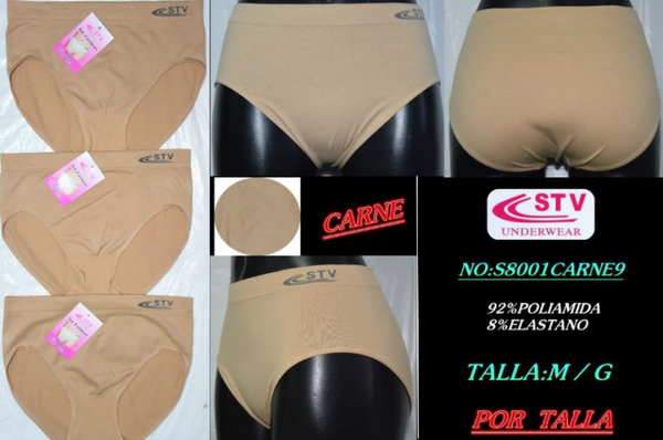 BRAGUITA SRA. LYCRA S/C STV #S8001 CARNE M-G (12)