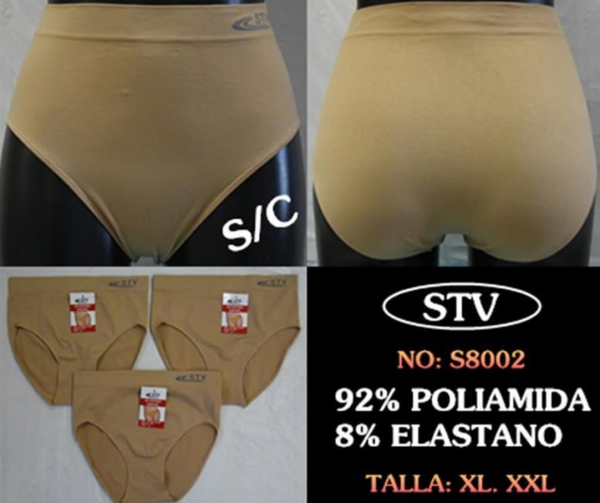 BRAGUITA SRA. LYCRA S/C STV #S8002 CARNE XL-XXL (12)
