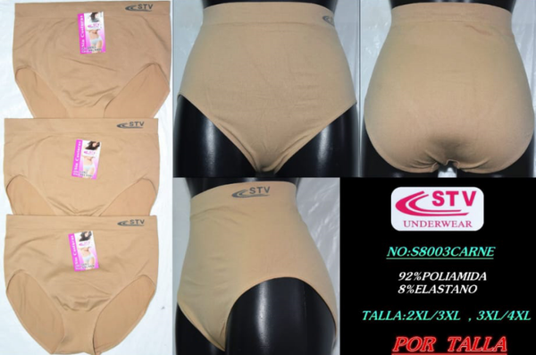 BRAGUITA SRA. LYCRA S/C STV #S8003 CARNE XXL-XXXXL (12)