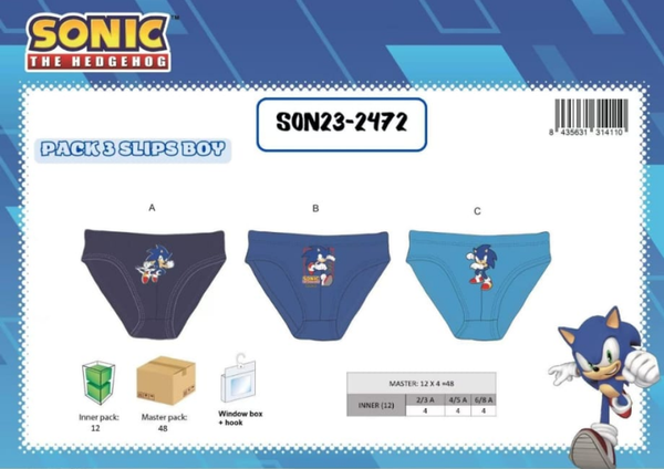 CALZONCILLO INF. SLIP SONIC 3ud