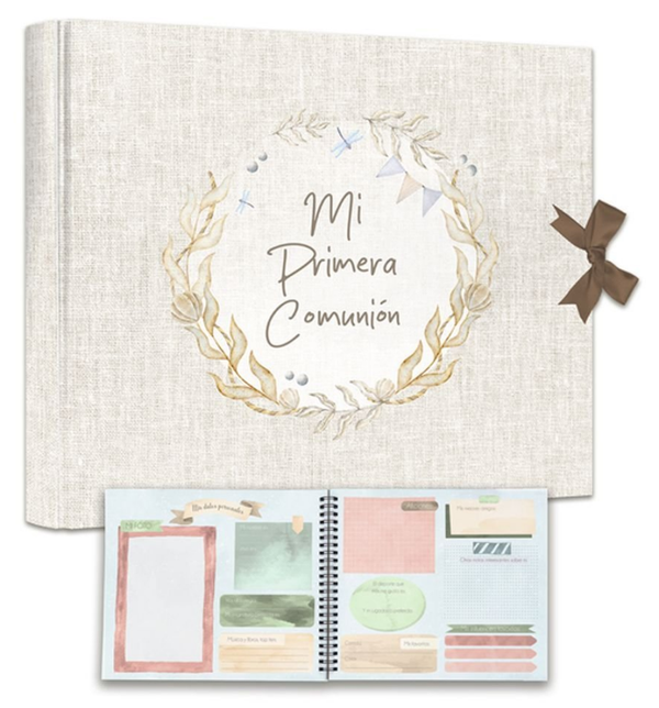 LIBRO FIRMAS COMUNION LAZO 24x30cm