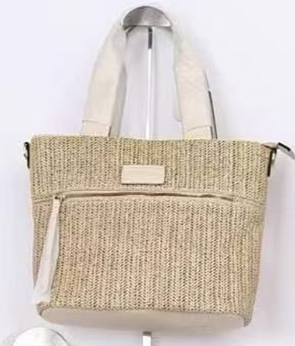 -BOLSO RECTANGULAR RATTAN BORLA 36x26cm