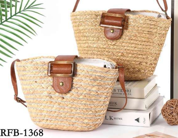 -BOLSO RATTAN HEBILLA MATERIAL 33x20cm