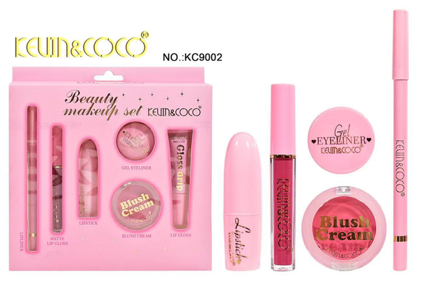 SET MAQUILLAJE 6pz KEVIN & COCO