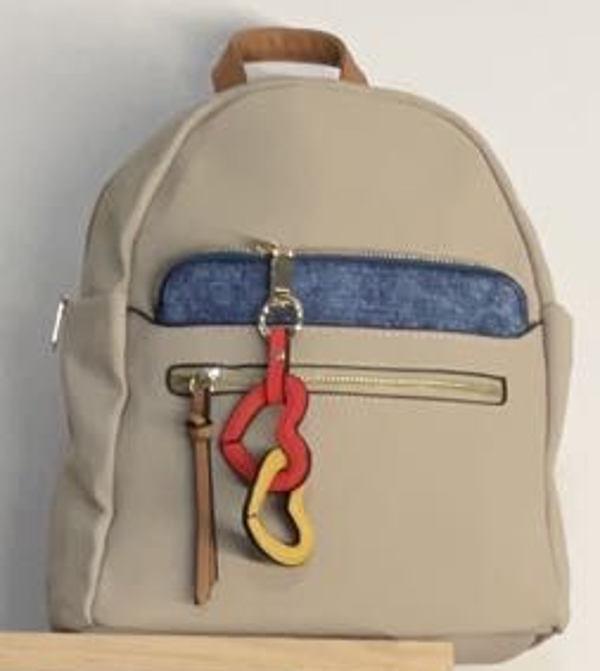 MOCHILA PASEO BICOLOR COLGANTE 28x20cm