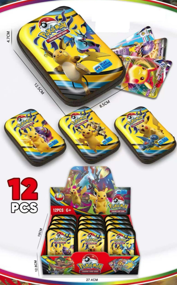 ESTUCHE RECTANGULAR POKEMON+BARAJA