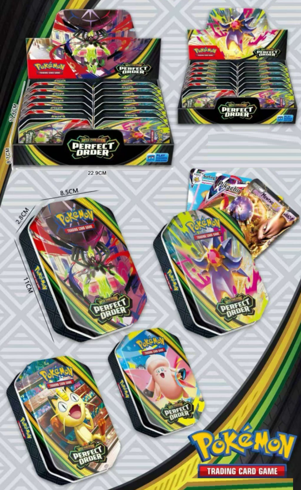 BARAJA CARTAS POKEMON CAJA METAL
