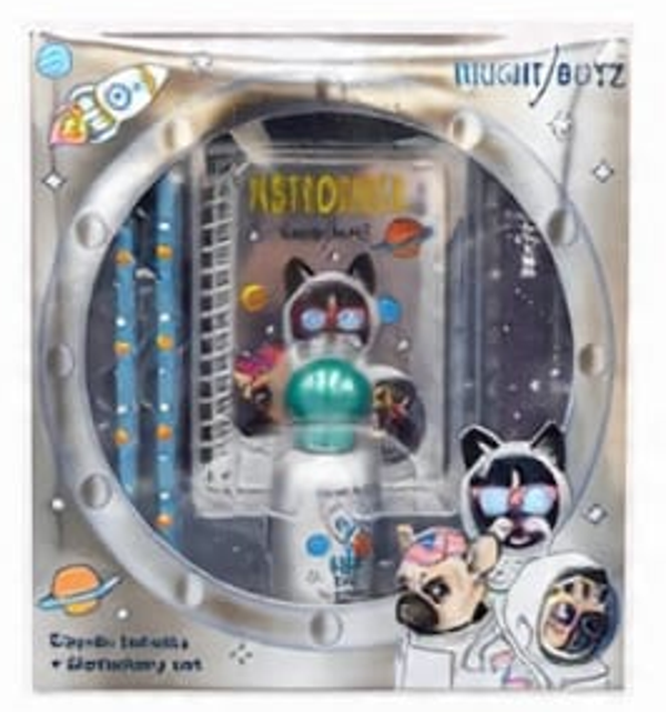SET COLONIA+ACCESORIOS PAPELERIA ASTRONAUTA