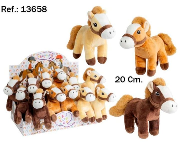 PELUCHE CABALLO 20cm 3SURTIDOS