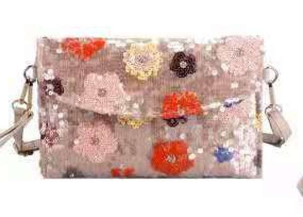 BOLSO CARTERA DECORADO 17x27cm