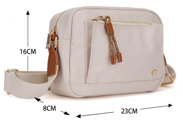 BOLSO BANDOLERA 2CREMALLERAS 23x16cm