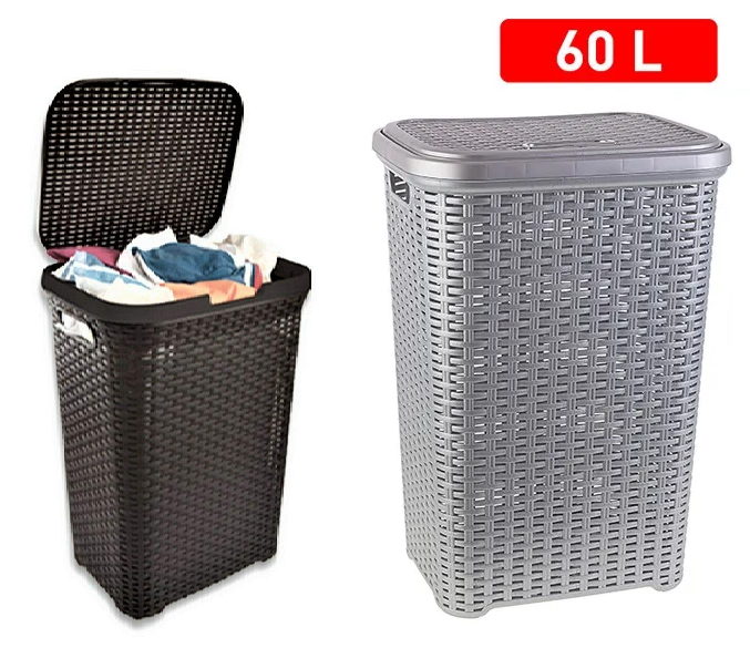 PONGO TODO PLASTICO RATTAN 60litros