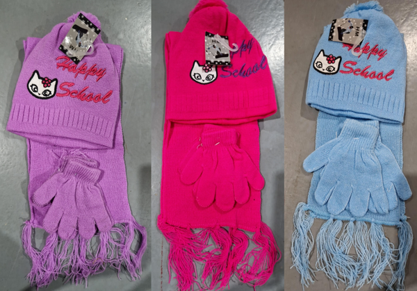 BUFANDA+GORRO+GUANTES INF. SCHOOL
