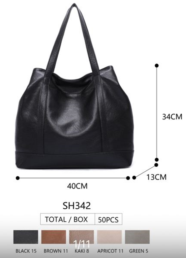 -BOLSO MATERIAL LISO 40x34cm