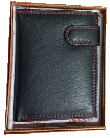 CARTERA CRO. PIEL PESPUNTES PIELITI 11x9cm