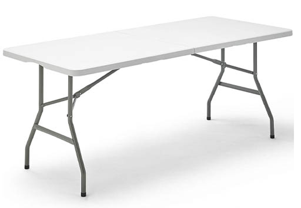 MESA CAMPING RESINA PLEGABLE 180x75x74cm